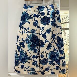 Tory Burch Kara Skirt. Brand new with tags. Silk with beaded flowers